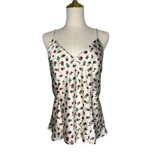 A New Day Women’s Medium Rose Camisole Tank Top Satin V-Neck NEW